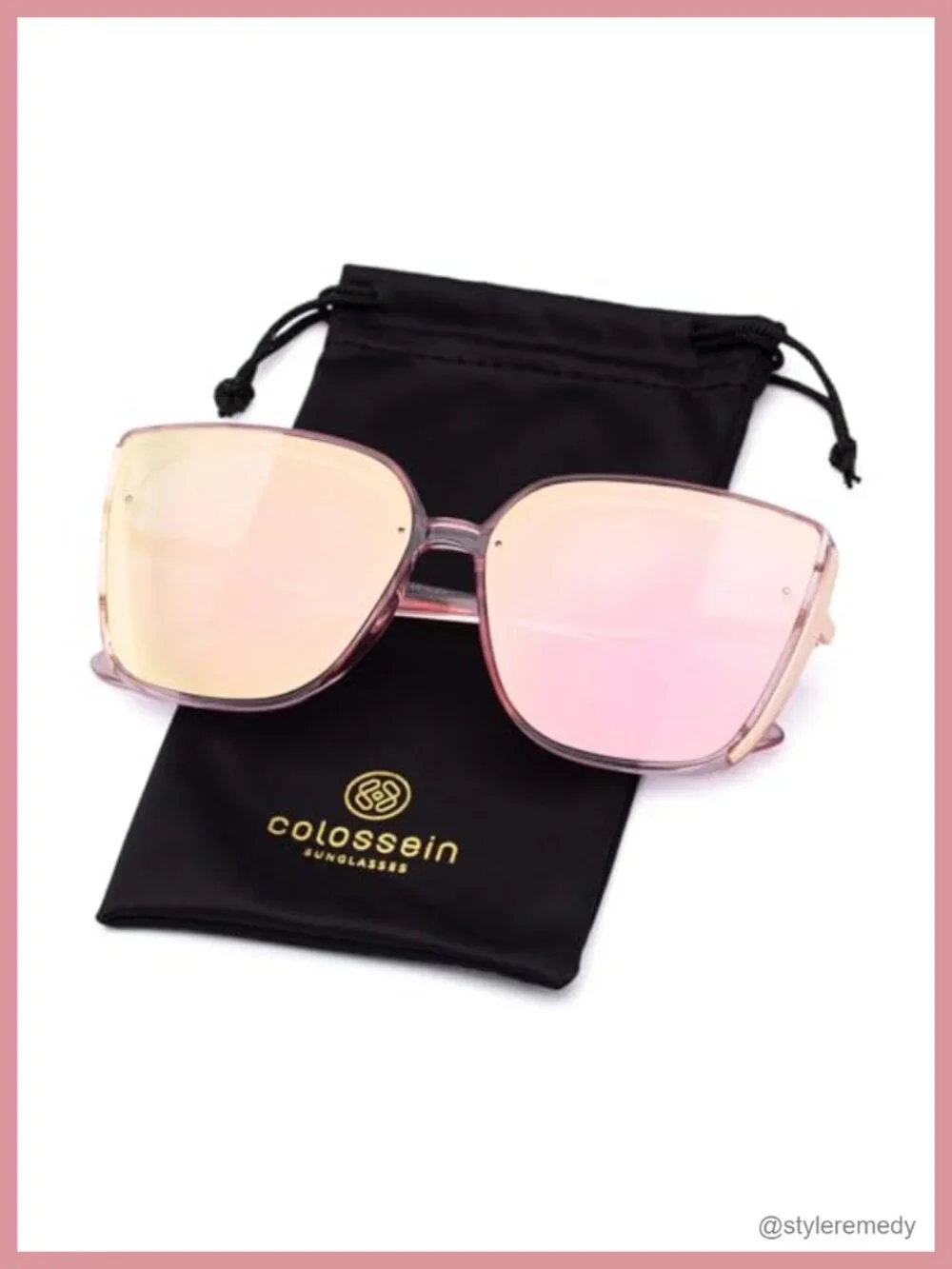 Trendy Oversized Square Sunglasses UV400 Protection Unisex